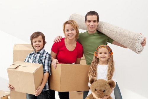 Home items safely stored in a secure Stjohnswood storage space