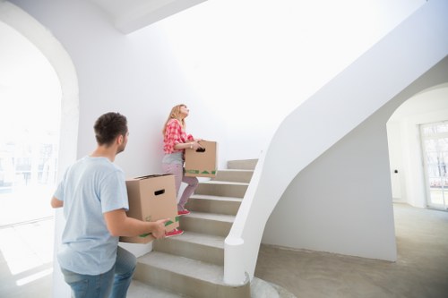 Professional office relocation setup in Stjohnswood with furniture placement