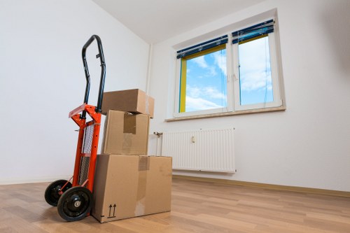 Careful handling of delicate belongings during apartment relocation